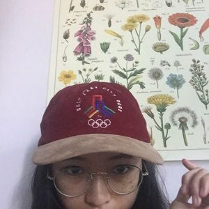 Corduroy 2002 Salt Lake City Olympics cap signed